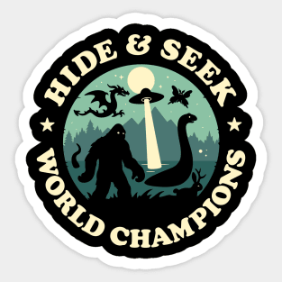 Hide and Seek World Champions Sticker